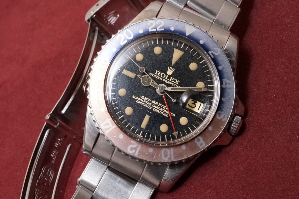 ロレックス GMTマスター Ref-1675 Radial Underline Gilt/Gloss Dial PCG Case（RS-03／1963年)の詳細写真3枚目