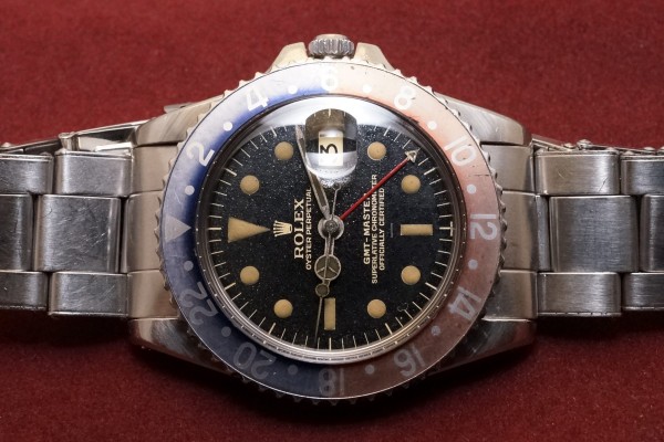 ロレックス GMTマスター Ref-1675 Radial Underline Gilt/Gloss Dial PCG Case（RS-03／1963年)の詳細写真4枚目
