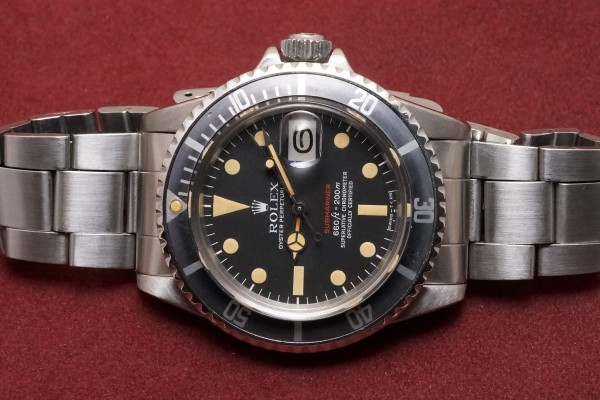 ロレックス 赤サブマリーナ Ref-1680 Mark-5 Patina Dial（RS-120／1971年)の詳細写真4枚目