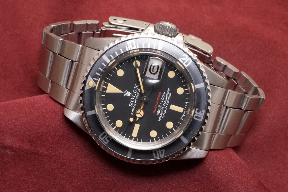 ロレックス 赤サブマリーナ Ref-1680 Mark-5 Patina Dial(RS-120/1971年)