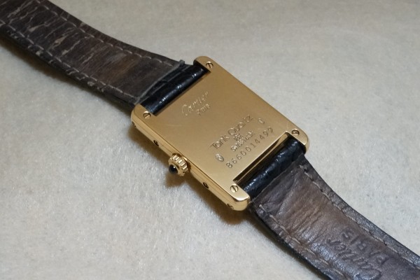 レディース カルティエ TANK SM 18kyg（LC-22／1990s)の詳細写真7枚目