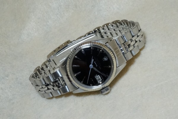 レディース ロレックス 6517 SS BLACK MIRROR DIAL（LR-40／1965年)の詳細写真1枚目