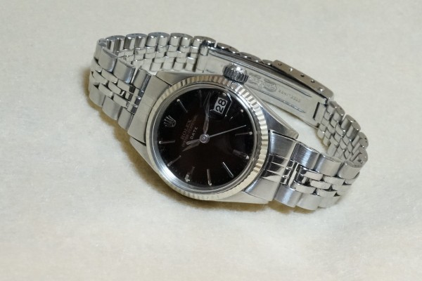 レディース ロレックス 6517 SS BLACK MIRROR DIAL（LR-40／1965年)の詳細写真2枚目