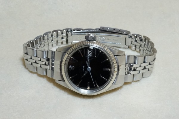 レディース ロレックス 6517 SS BLACK MIRROR DIAL（LR-40／1965年)の詳細写真3枚目