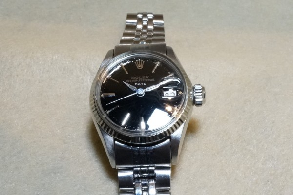 レディース ロレックス 6517 SS BLACK MIRROR DIAL（LR-40／1965年)の詳細写真4枚目