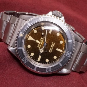 ロレックス サブマリーナ Ref-5513 Tropical Gilt/Gloss Dial