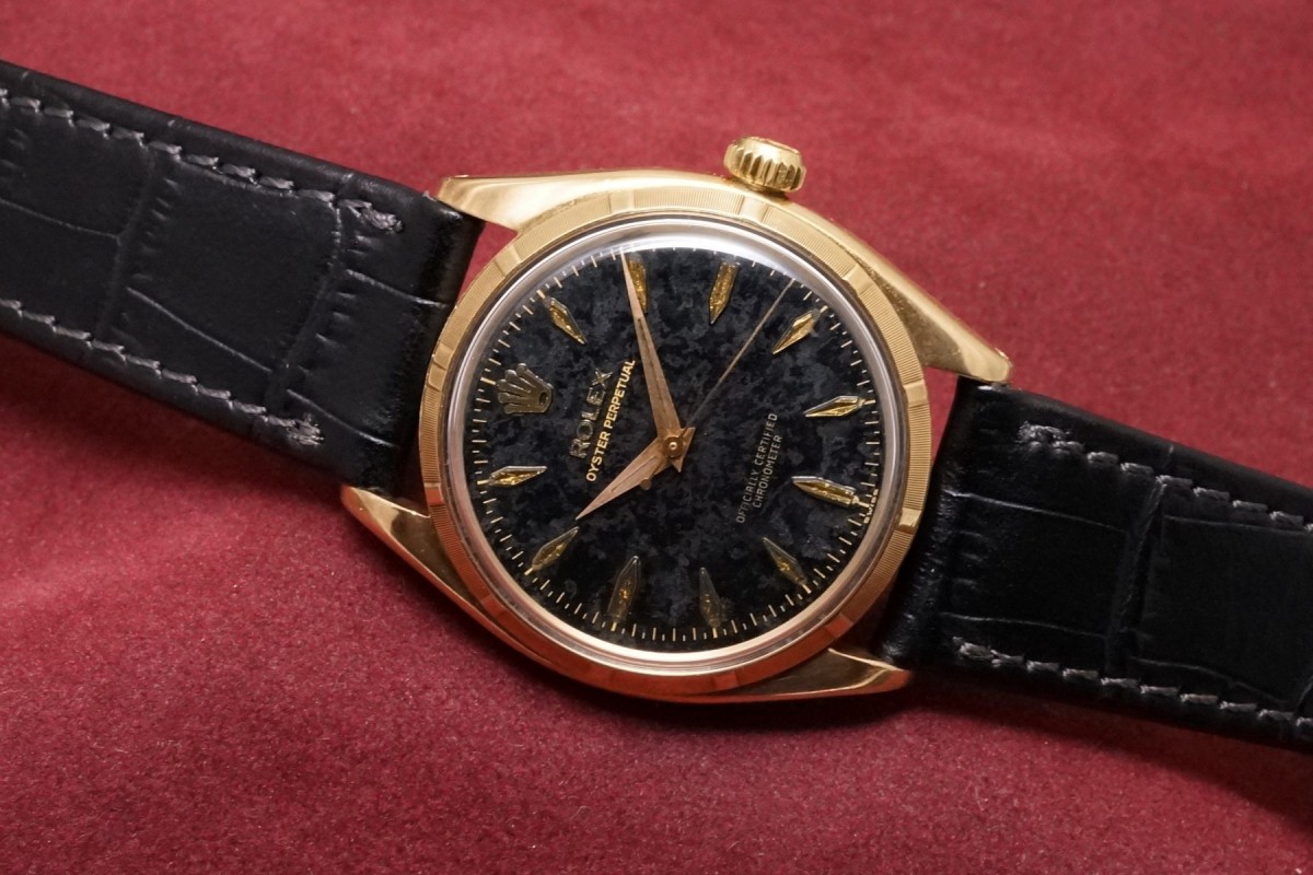 ロレックス PERPETUAL Ref-6565 Black Gilt（RS-126／1955年