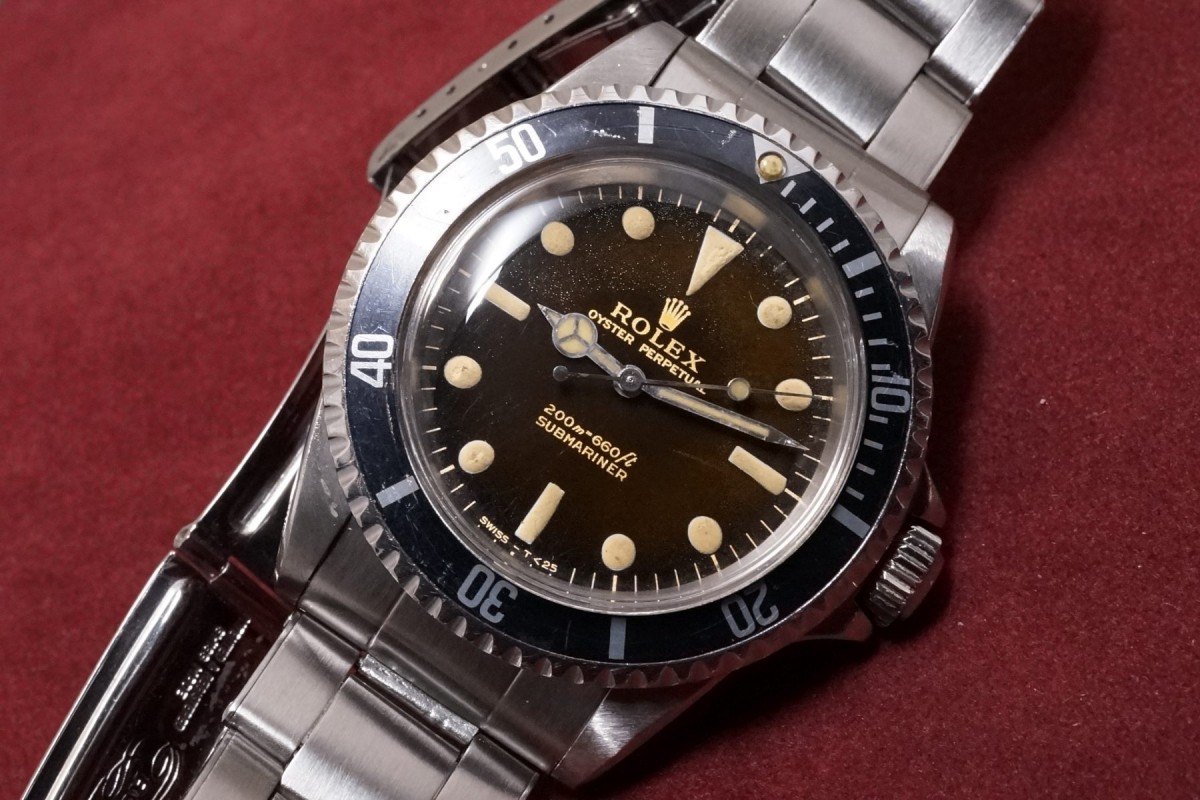 ロレックス サブマリーナ Ref-5513 Tropical Gilt/Gloss Dial