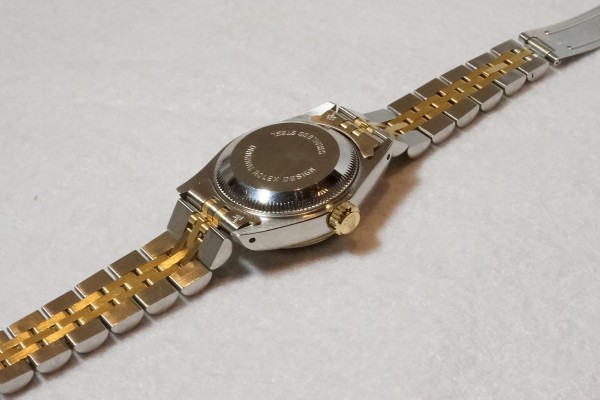 レディース ロレックス 69173 Walnut Dial SS/YG（LR-46／1988年)の詳細写真7枚目