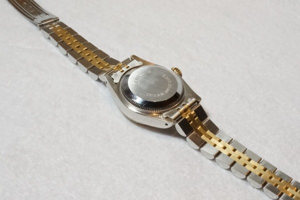 レディース ロレックス 69173 Walnut Dial SS/YG（LR-46／1988年)の詳細写真8枚目