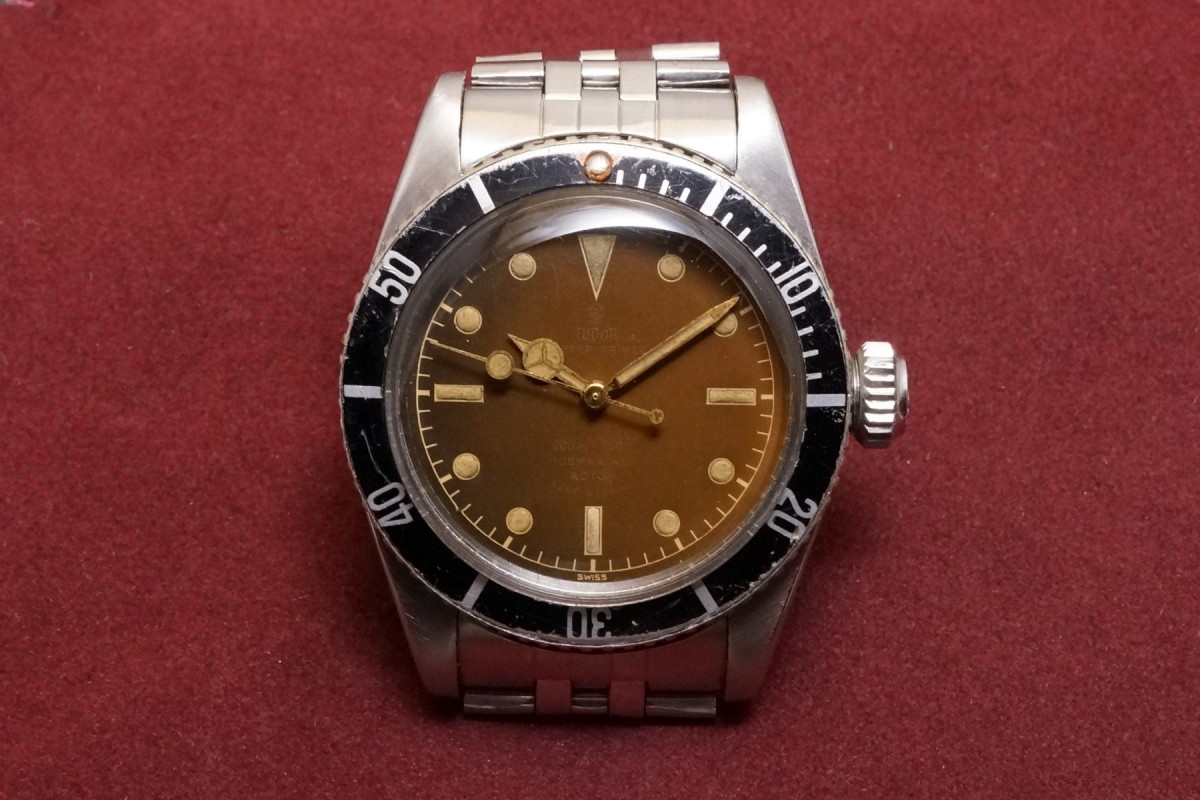 チュードル サブマリーナ Ref-7924 Big Crown Tropical Dial（TS-01／1958年)