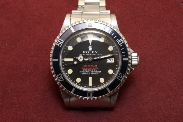 ロレックス DOUBLE RED シードゥエラー Ref-1665 Mark-2 Brown Dial（RS-02／1967年)の詳細写真2枚目
