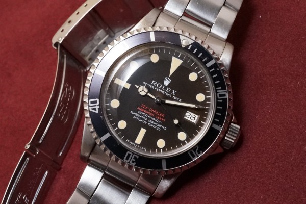 ロレックス DOUBLE RED シードゥエラー Ref-1665 Mark-2 Brown Dial（RS-02／1967年)の詳細写真3枚目