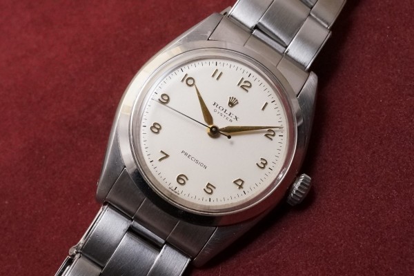 ロレックス OYSTER Ref-6422 All Arabic Powder White Dial（RO-134／1956年)の詳細写真3枚目