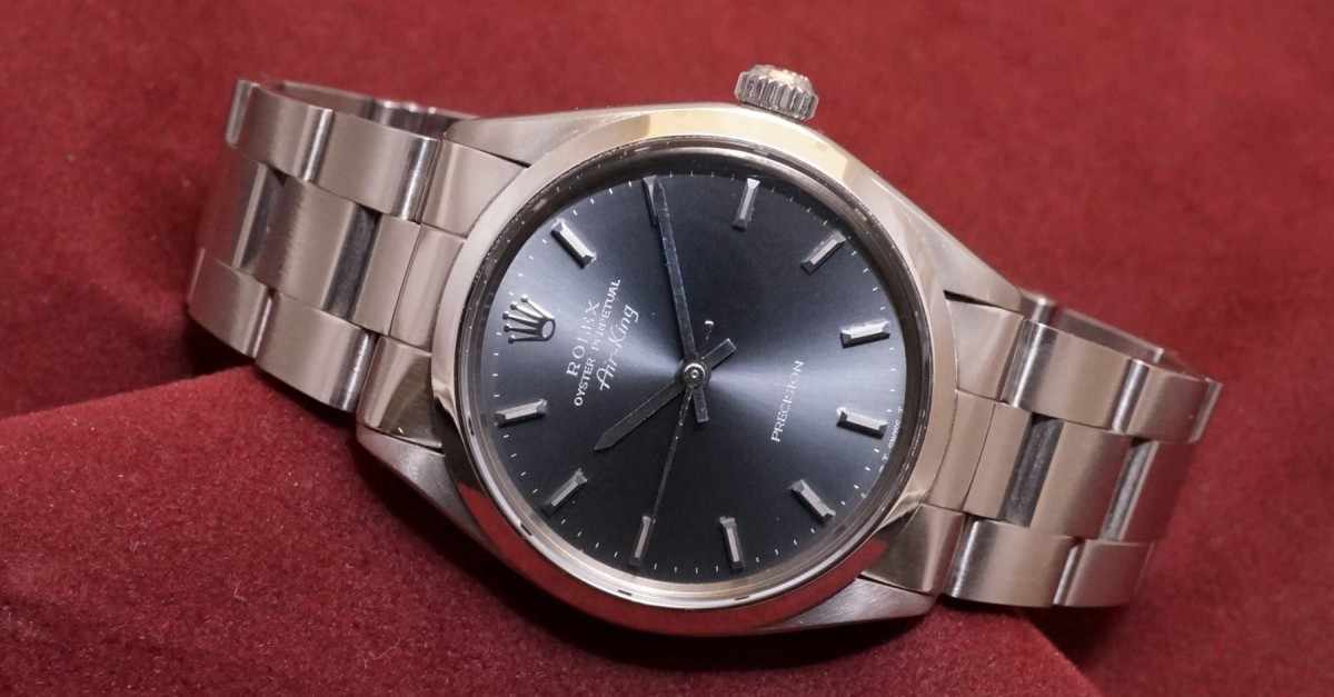 ロレックス 純正ベゼル 5500 ロレックス Ref-5500 Air-King Grey Dial（RO-139／1975年