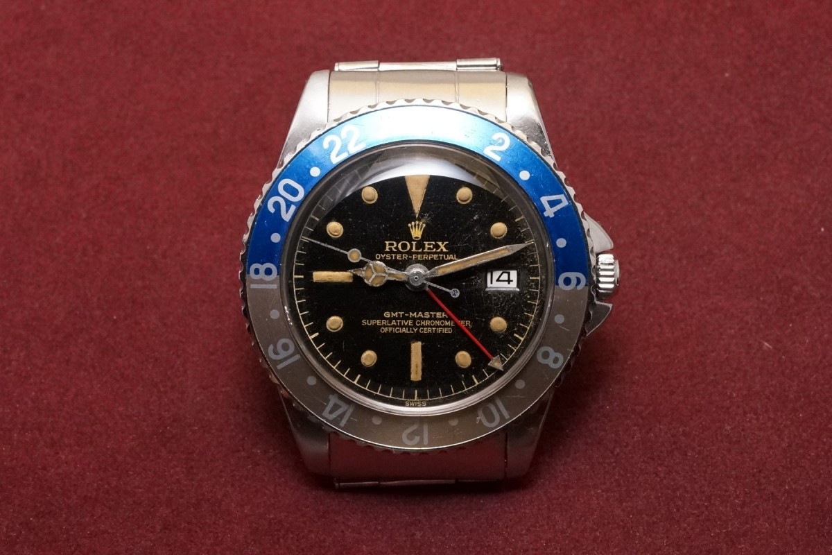 ロレックス GMTマスター Ref-1675 Chapterring Gilt/Gloss Dial（RS-24／1960年) ロレックス  GMTマスター VINTAGE WATCH LIBERTAS:リベルタス