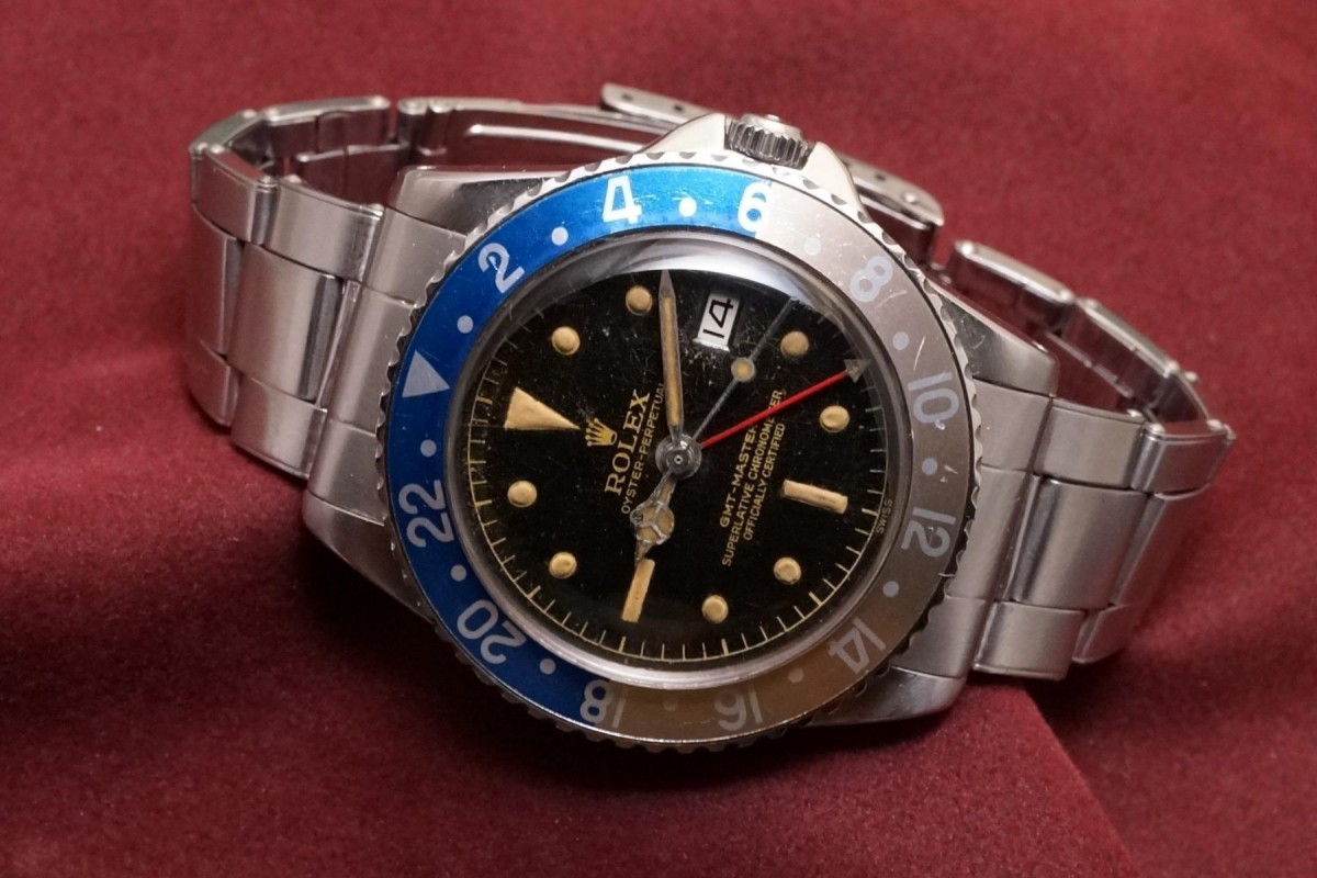 ロレックス GMTマスター Ref-1675 Chapterring Gilt/Gloss Dial（RS-24／1960年) ロレックス  GMTマスター VINTAGE WATCH LIBERTAS:リベルタス