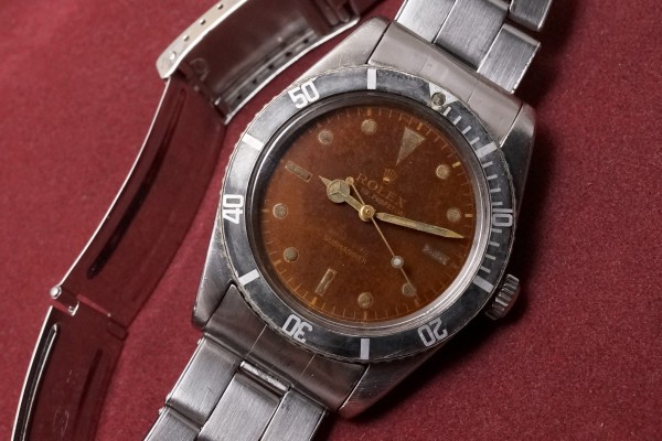 ロレックス サブマリーナ Ref-6536/1 Tropical Brown（RS-138／1958年)の詳細写真3枚目