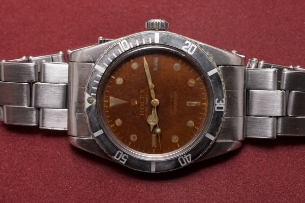 ロレックス サブマリーナ Ref-6536/1 Tropical Brown（RS-138／1958年)の詳細写真4枚目