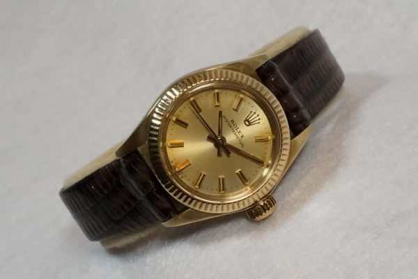 レディース ロレックス 6719 OYSTER PERPETUAL 14KYG（LR-53／1982年)の詳細写真12枚目