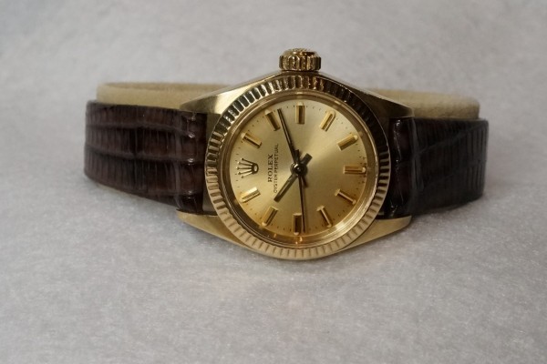 レディース ロレックス 6719 OYSTER PERPETUAL 14KYG（LR-53／1982年)の詳細写真13枚目