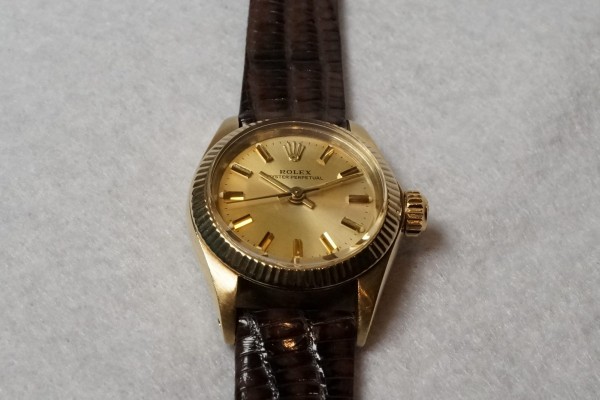 レディース ロレックス 6719 OYSTER PERPETUAL 14KYG（LR-53／1982年)の詳細写真15枚目