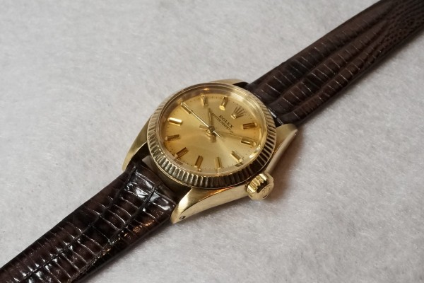 レディース ロレックス 6719 OYSTER PERPETUAL 14KYG（LR-53／1982年)の詳細写真17枚目