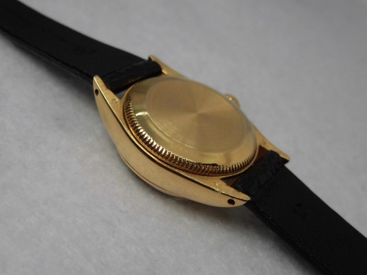 レディース ロレックス  OYSTER PERPETUAL  Ref-6718  18KYG（LR-33／1979年)の詳細写真8枚目