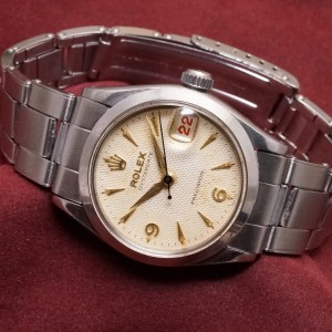 ロレックス BOY’S OYSTERDATE Ref-6466 Honeycomb Dial