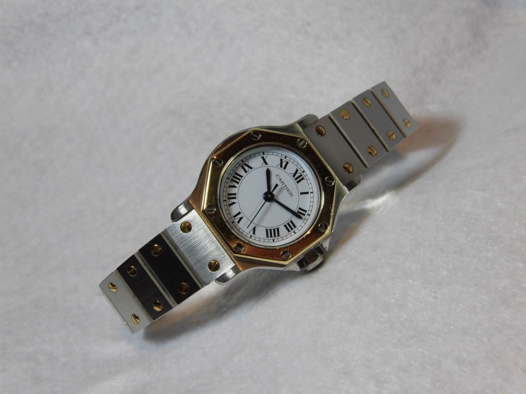 レディース カルティエ SANTOS OCTAGON YG/SS(LC-22/1980s)