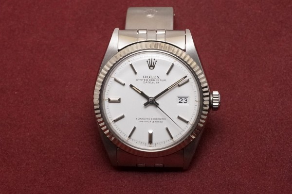 ロレックス デイトジャスト Ref-1601 Snow White Dial（RO-155／1970年)の詳細写真2枚目