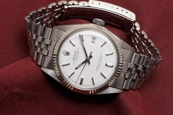 ロレックス デイトジャスト Ref-1601 Snow White Dial（RO-155／1970年)の詳細写真1枚目
