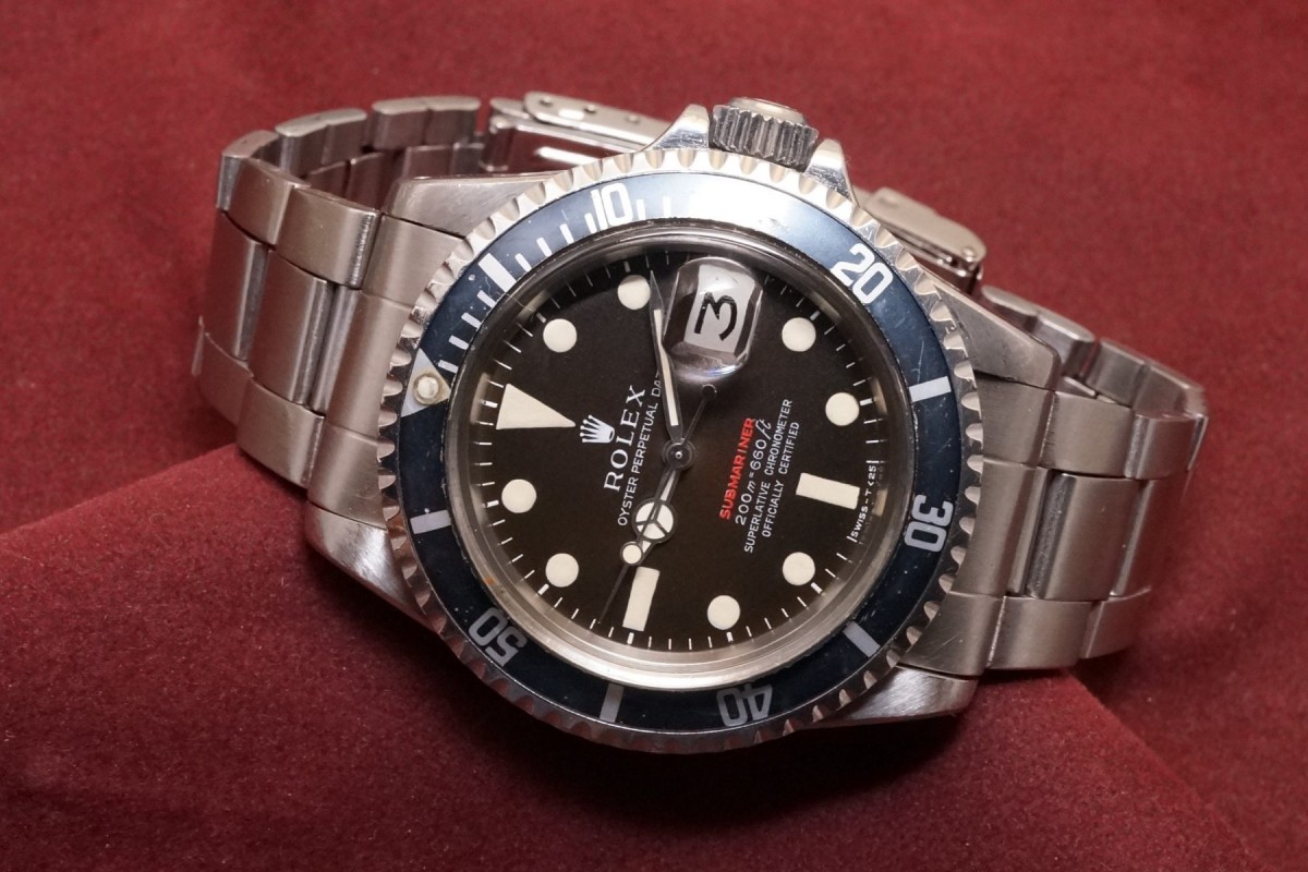 ロレックス 赤サブマリーナ Ref-1680 Mark-2 Brown Dial(RS-159/1969年)
