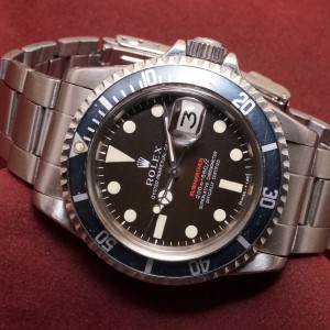 ロレックス  赤サブマリーナ Ref-1680 Mark-2 Brown Dial