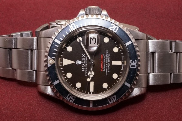 ロレックス  赤サブマリーナ Ref-1680 Mark-2 Brown Dial（RS-159／1969年)の詳細写真4枚目