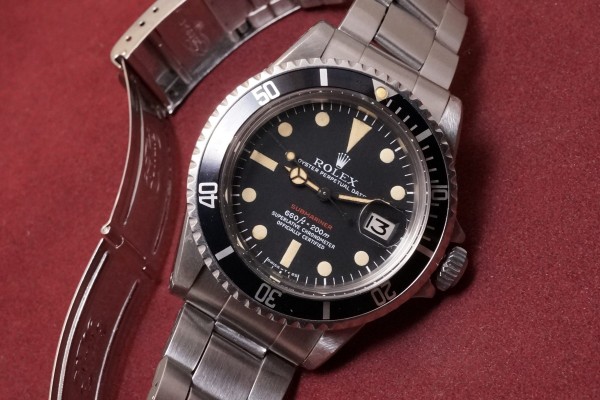 ロレックス 赤サブマリーナ Ref-1680 Mark-5（RS-164／1971年)の詳細写真3枚目