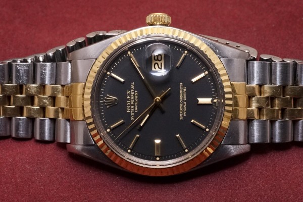 ロレックス DATEJAST Ref-1601/3 SS×YG Black Dial（RO-171／1975年)の詳細写真4枚目