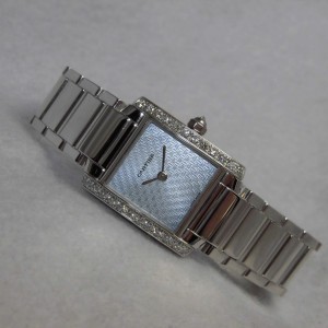 レディース カルティエ Tank francaise 18KWG/diamond