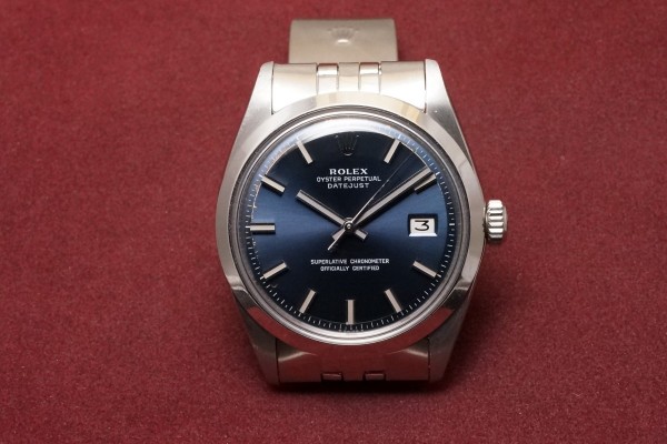 ロレックス デイトジャスト Ref-1600 Wide Boy Blue Dial Rare!（RO-176／1971年)の詳細写真2枚目