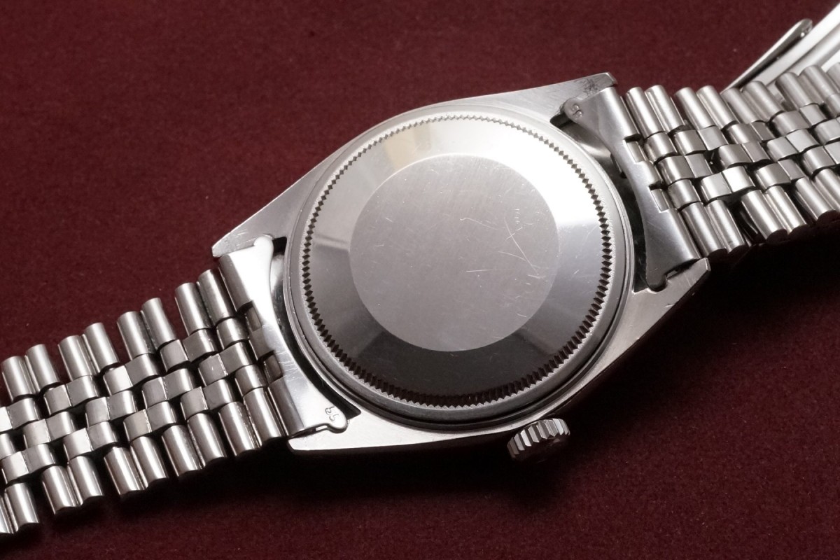 ロレックス デイトジャスト Ref-1600 Wide Boy Blue Dial Rare