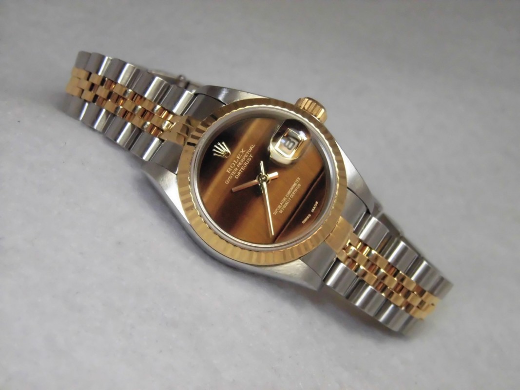 レディース ロレックス 79173 Tiger Eye Dial SS×YG（LR-59
