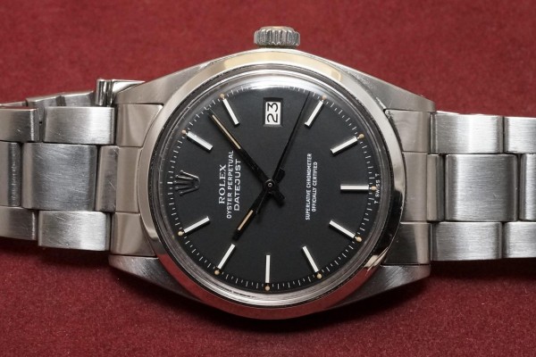 ロレックス デイトジャスト Ref-1600 Black Dial（RO-182／1971年)の詳細写真4枚目