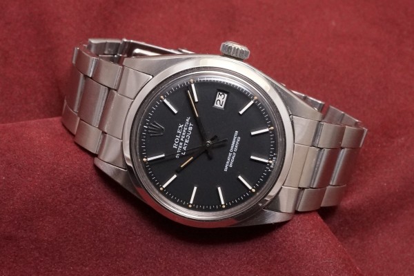 ロレックス デイトジャスト Ref-1600 Black Dial（RO-182／1971年)の詳細写真1枚目