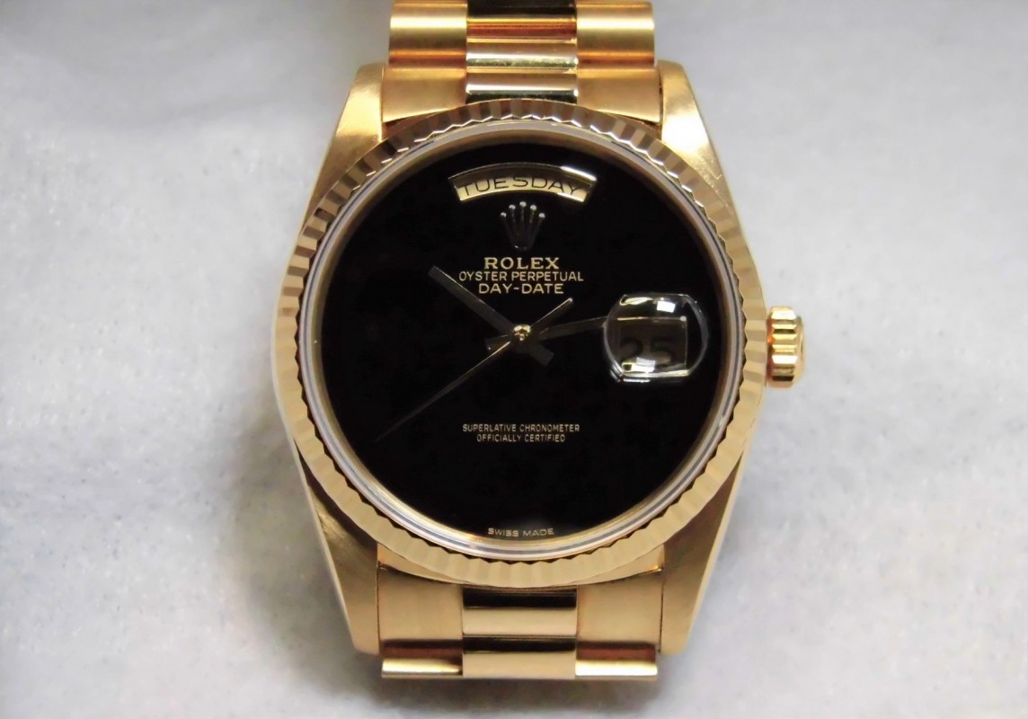 ロレックス Daydate Ref-18238 18kyg Onyx Dial Sir-S（RD-16