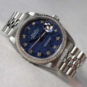 ロレックス デイトジャスト Ref-16234 Sodalite 10P Dial Sir-W