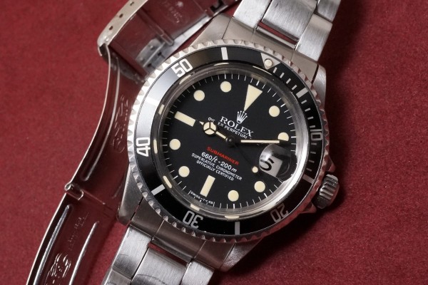 ロレックス 赤サブマリーナ Ref-1680 Mark-6（RS-187／1974年)の詳細写真3枚目