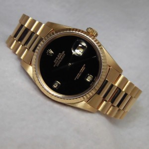 ロレックス デイトジャスト Ref-16238 18kyg Onyx Dial Sir-S