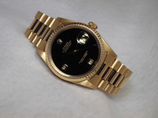 ロレックス デイトジャスト Ref-16238 18kyg Onyx Dial Sir-S（RD-18／1994年)の詳細写真1枚目