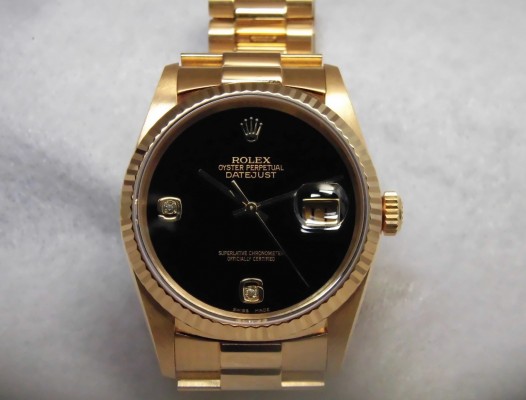ロレックス デイトジャスト Ref-16238 18kyg Onyx Dial Sir-S（RD-18／1994年)の詳細写真2枚目