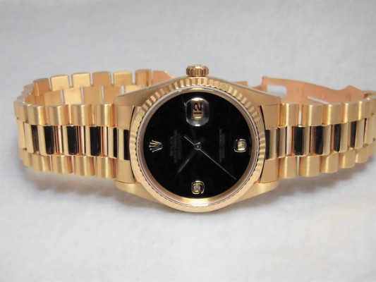 ロレックス デイトジャスト Ref-16238 18kyg Onyx Dial Sir-S（RD-18／1994年)の詳細写真3枚目
